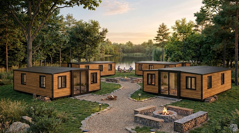 Rekreační resort u vody