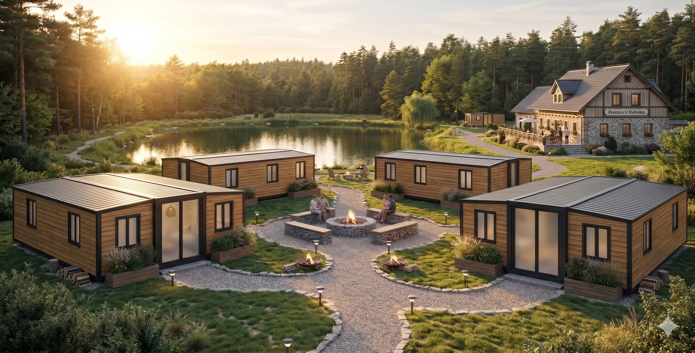 Hotelový a penzionní areál